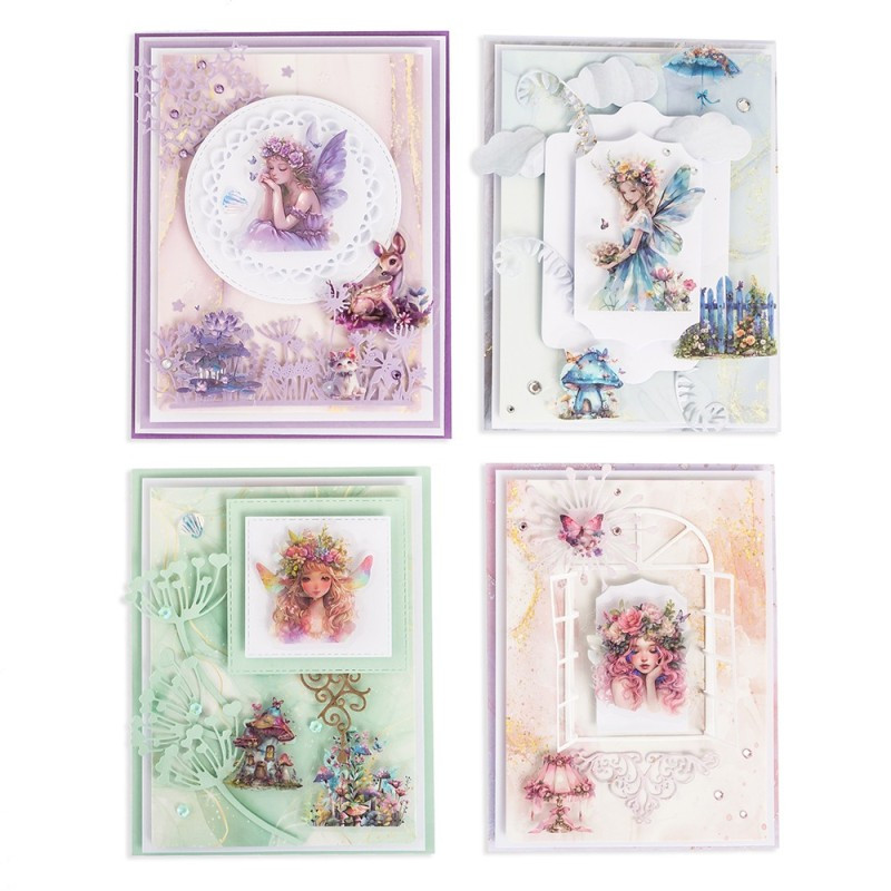 Naklejki połyskujące PET Wróżki (6 arkuszy) - Rainbow DPNK-254 Dalprint